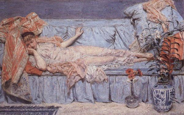 Simeon Solomon The Sleeprs,and the One that Watcheth Germany oil painting art
